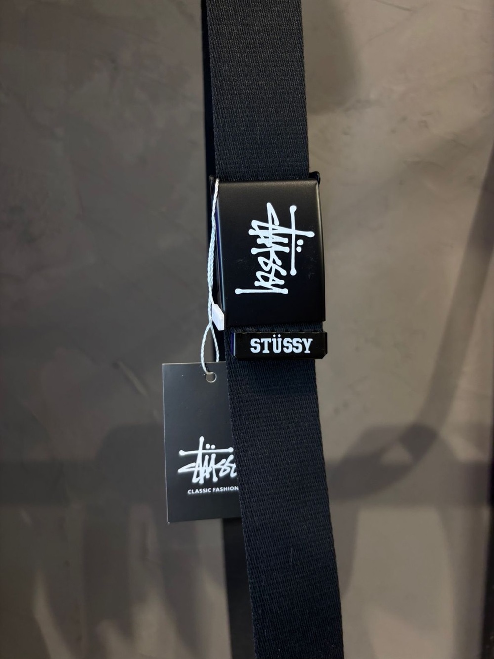 🆕 STUSSY BELT BLACK Unisex stüssy JACQUARD